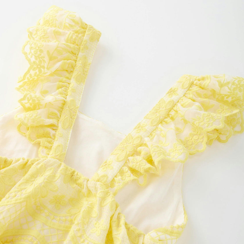 Kaia Lace Embroidered Maxi Dress