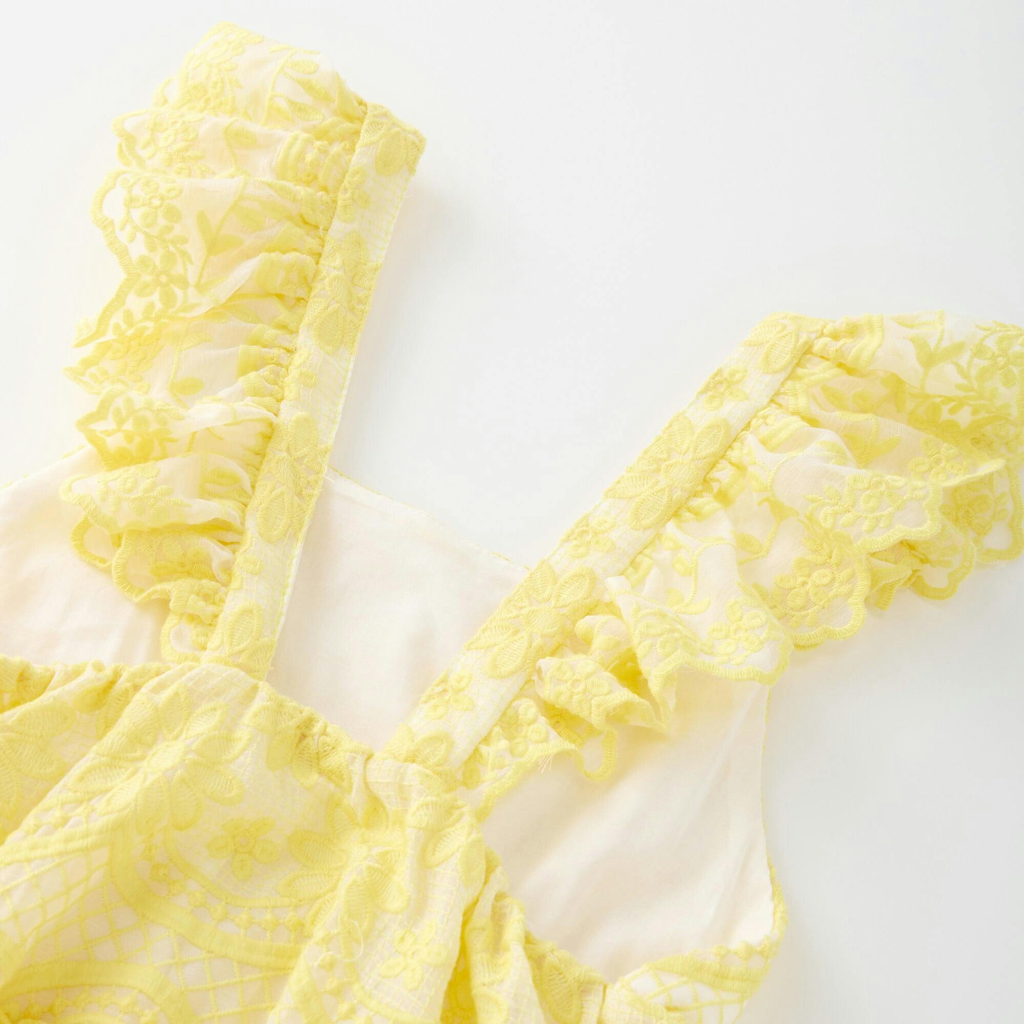 Kaia Lace Embroidered Maxi Dress