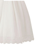 White Montessa Formal Dress with Lace Trim
