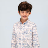Bates Boy Button Down - Dallas Print