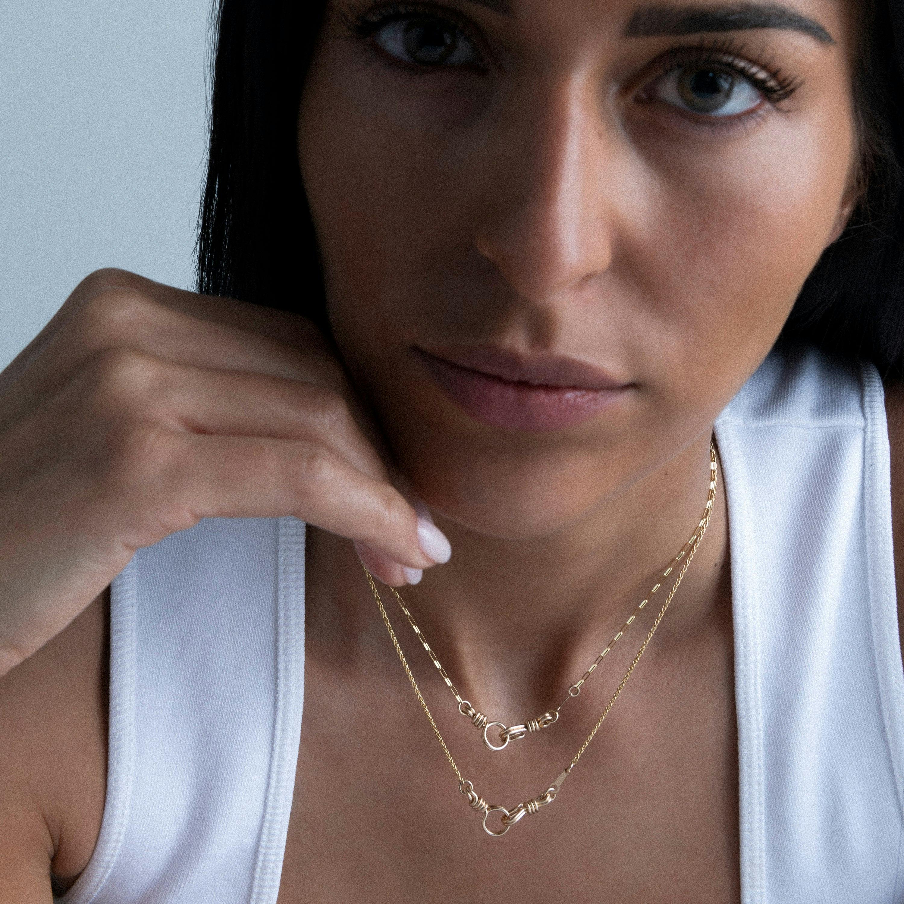 Rope Chain Necklace, Yellow Gold Filled