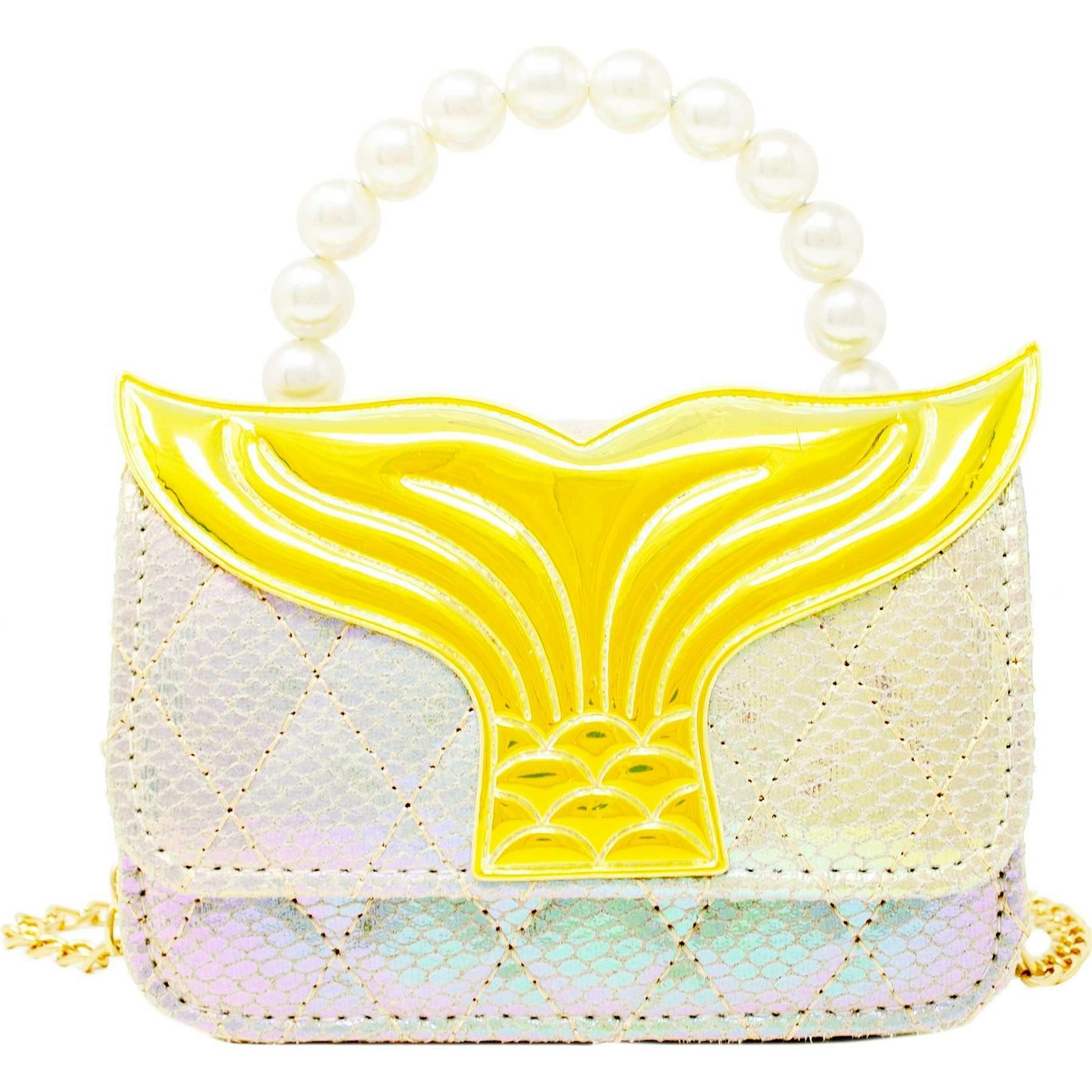 Mermaid Tail Pearl Handle Bag