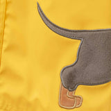 Boys Dog Applique Raincoat | Yellow