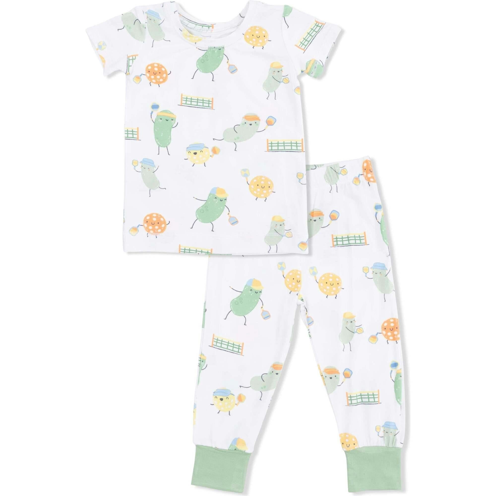Pickles Playing Pickleball - Short Sleeve Loungewear Set