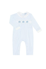 Blue Pumpkin Patch Embroidered Playsuit