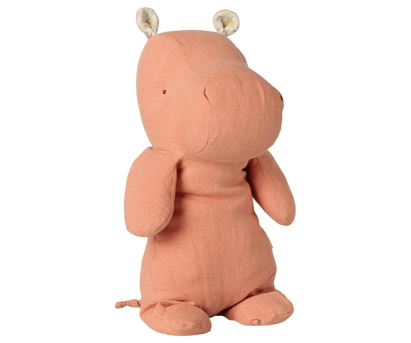 Safari friends, Hippo, Medium - Dusty coral