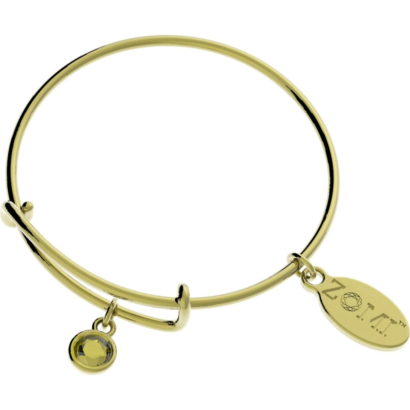 November Birthstone Bangle Bracelet