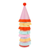 Packed Party Top Off the Fun Mini Glitter Party Hats Set of 8 - Shimmering Glitter Hats with Pom Pom Tops and Gold Elastic Straps, One Size Fits All