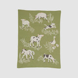 Baby Cotton Knit Blanket - Farm