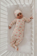 Knotted Sleeper Set in Llamas