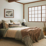 Sage Fringe Euro Sham Set