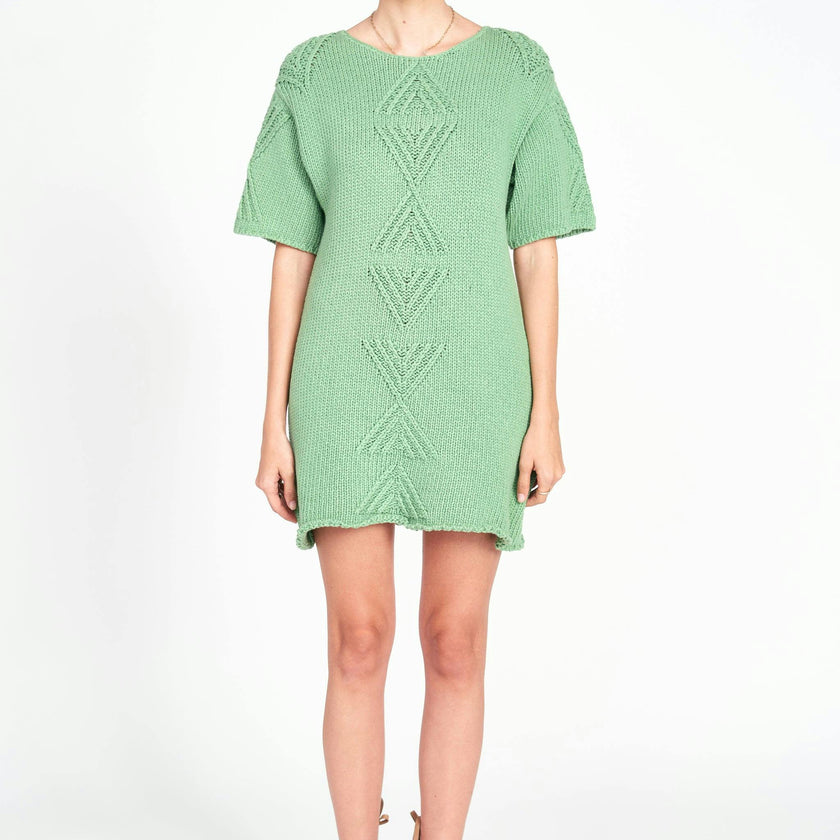 Osaka Short Dress, Green