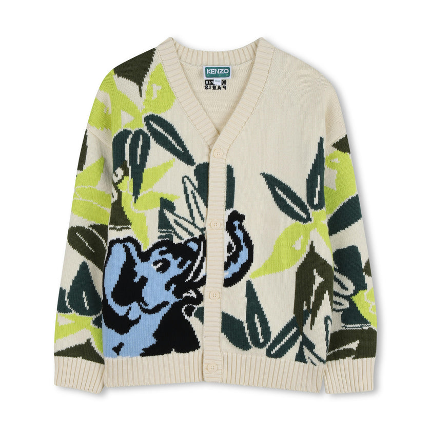 Beige Kenzo Patterned Cardigan