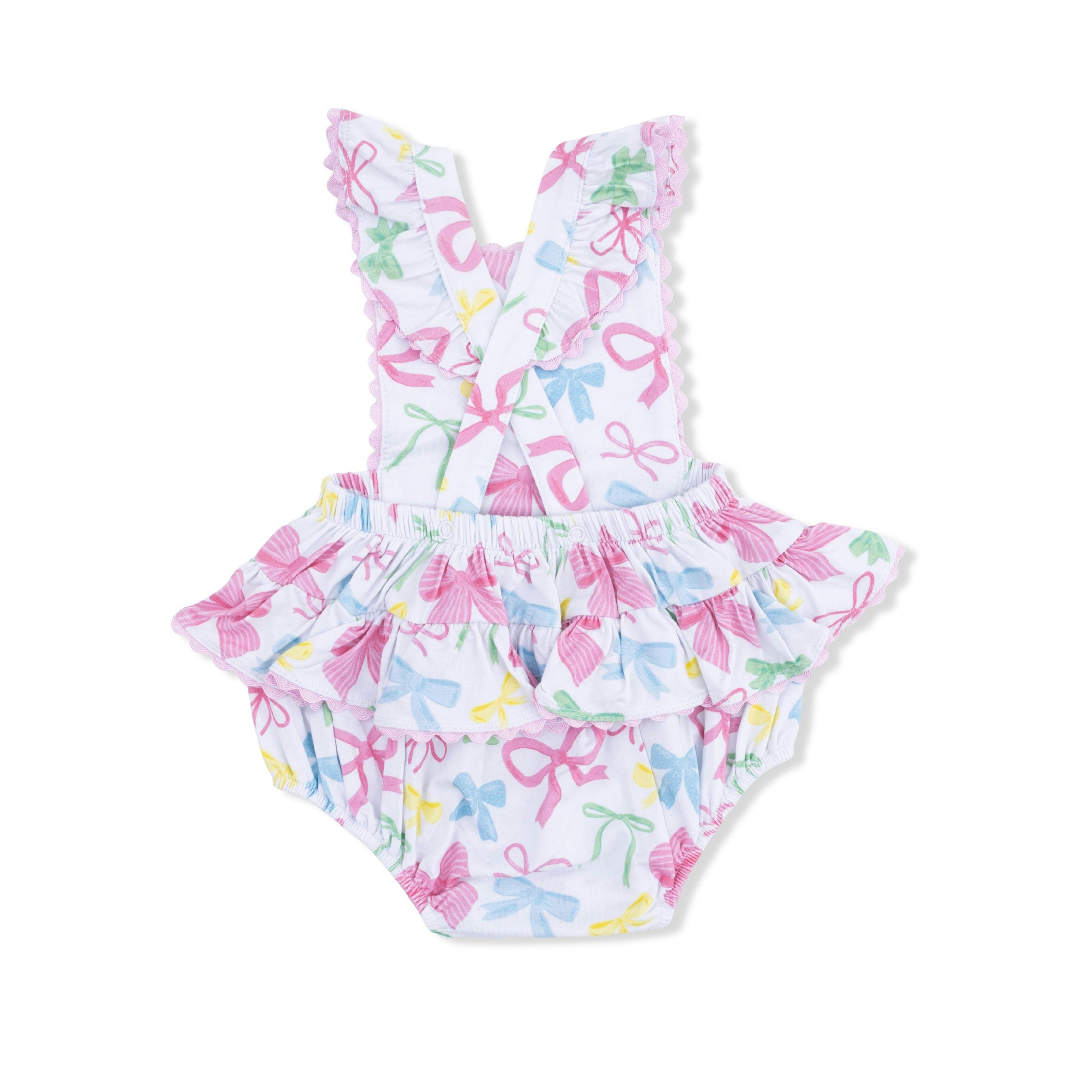 Sweet Bows - Ric Rac Ruffle Sunsuit