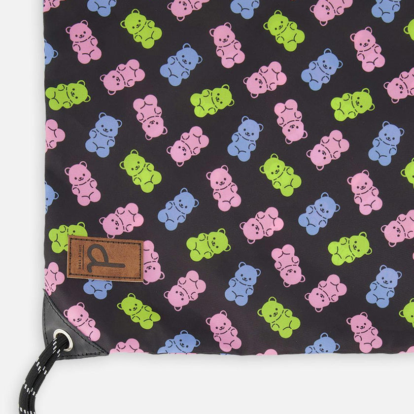 Little Girl Gummy Bears Lightweight Durable Drawstring Bag