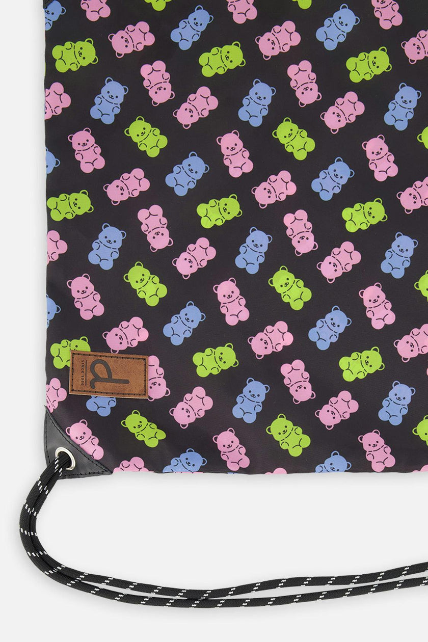 Little Girl Gummy Bears Lightweight Durable Drawstring Bag
