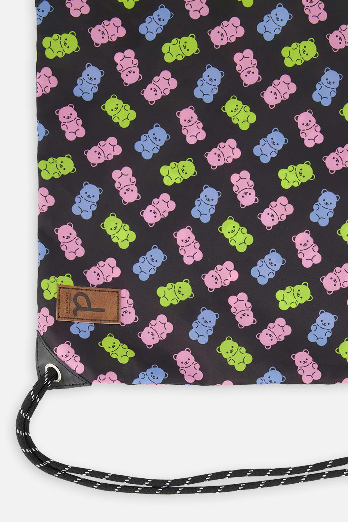 Little Girl Gummy Bears Lightweight Durable Drawstring Bag