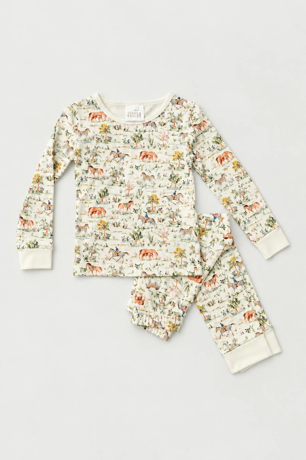 Children's Two Piece Organic Pajamas - Hunter Pace Equestrian