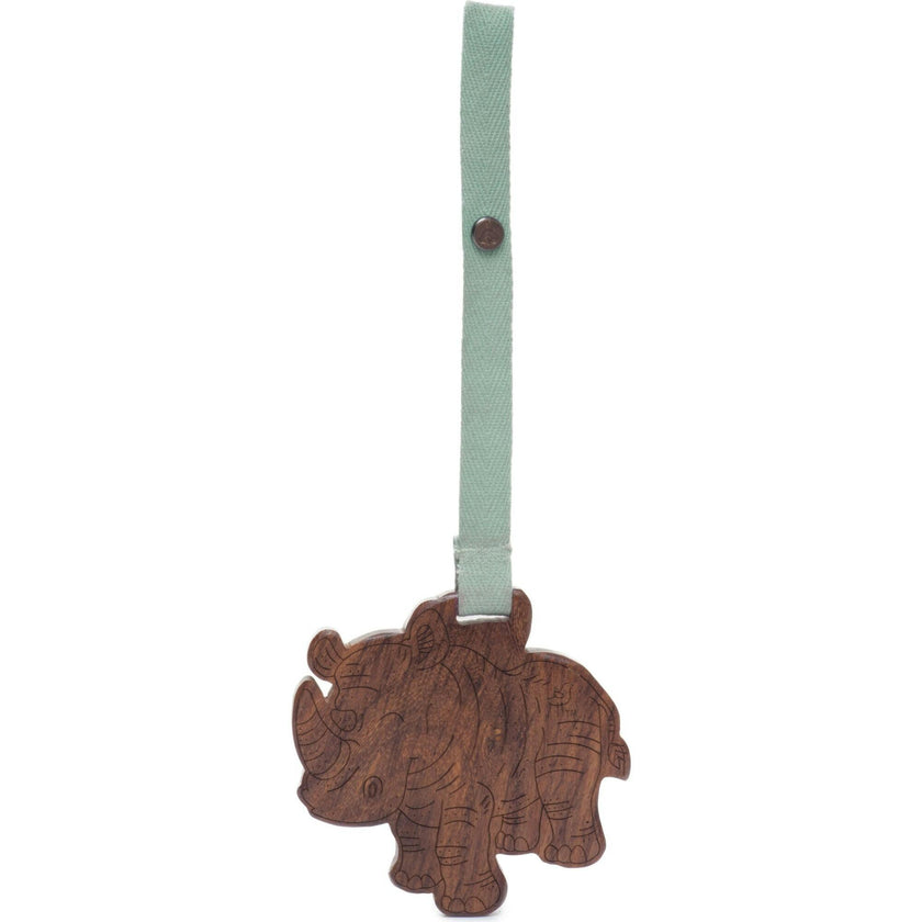 wood stroller toy | kenya the rhino
