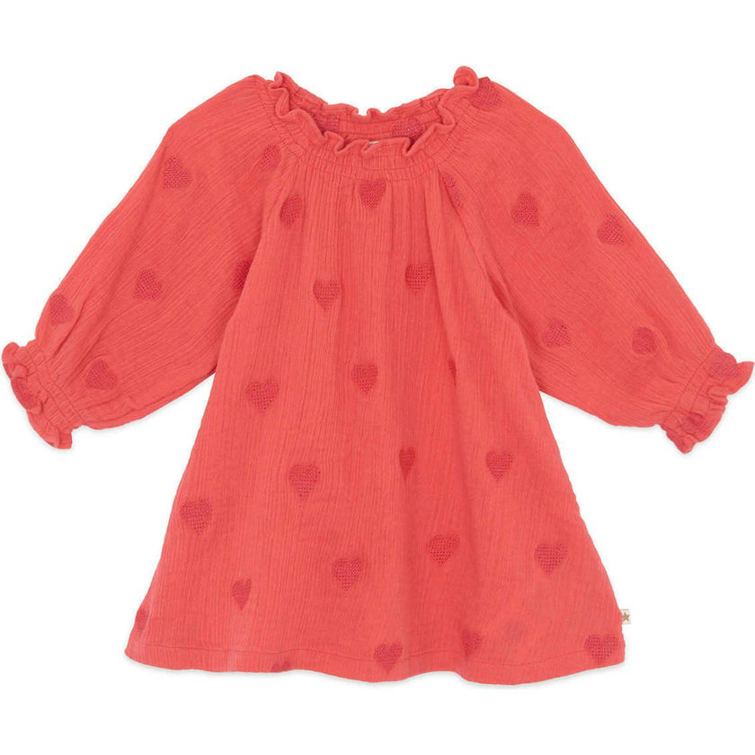 BONTON Milie Baby Dress - Rose Faroe