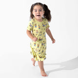 Teddy Picnic Girls' Short Sleeve Dress