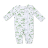 Golf Toile Green - Convertible Gown and Beanie Hat