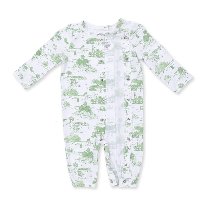 Golf Toile Green - Convertible Gown and Beanie Hat