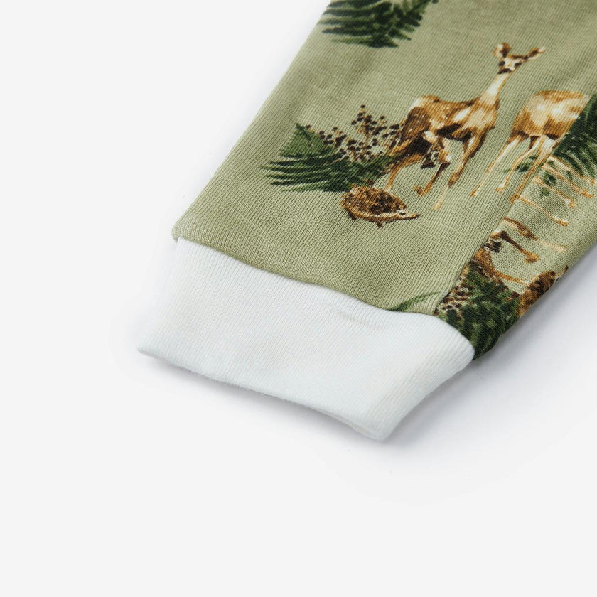 Forest Party Organic Cotton Zipper Pajama