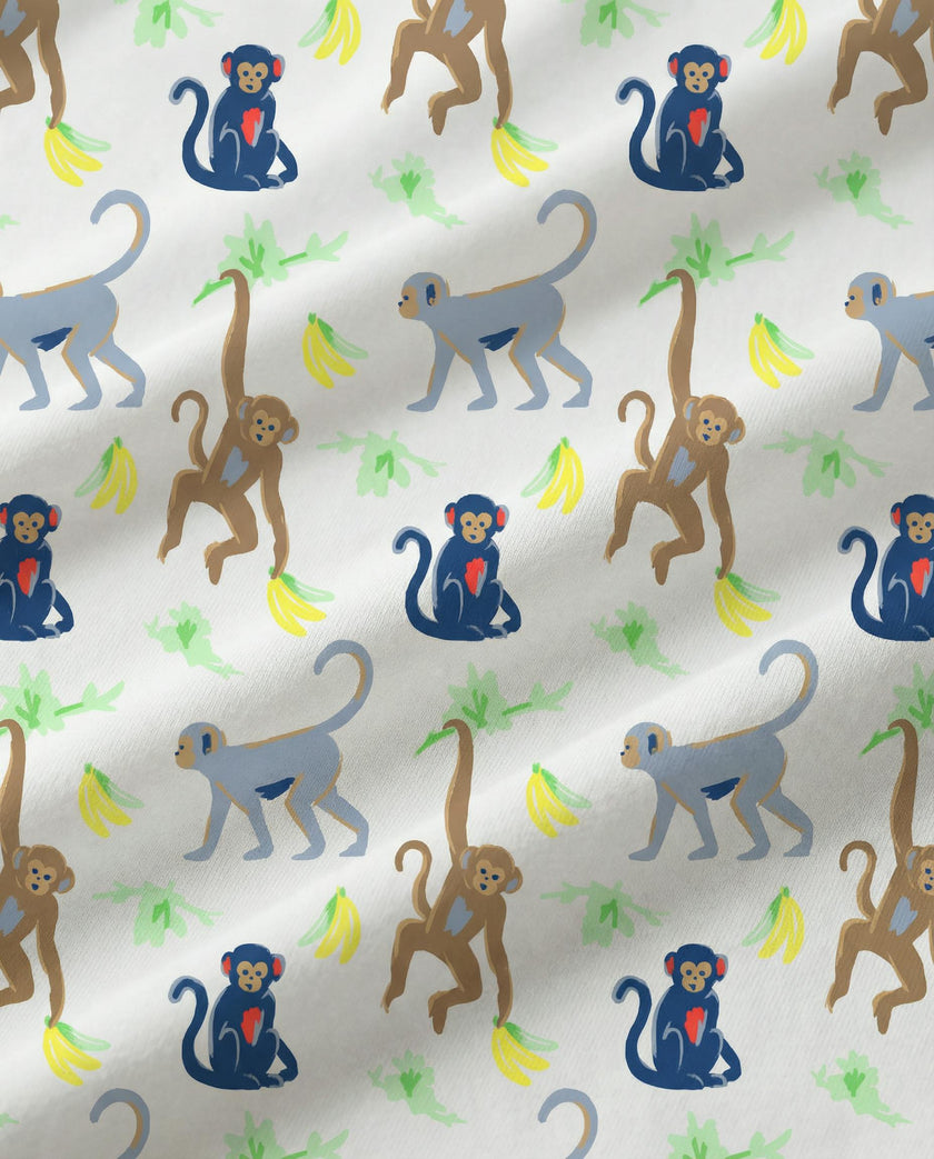 The Organic Zipper Footie [Monkeying Around]