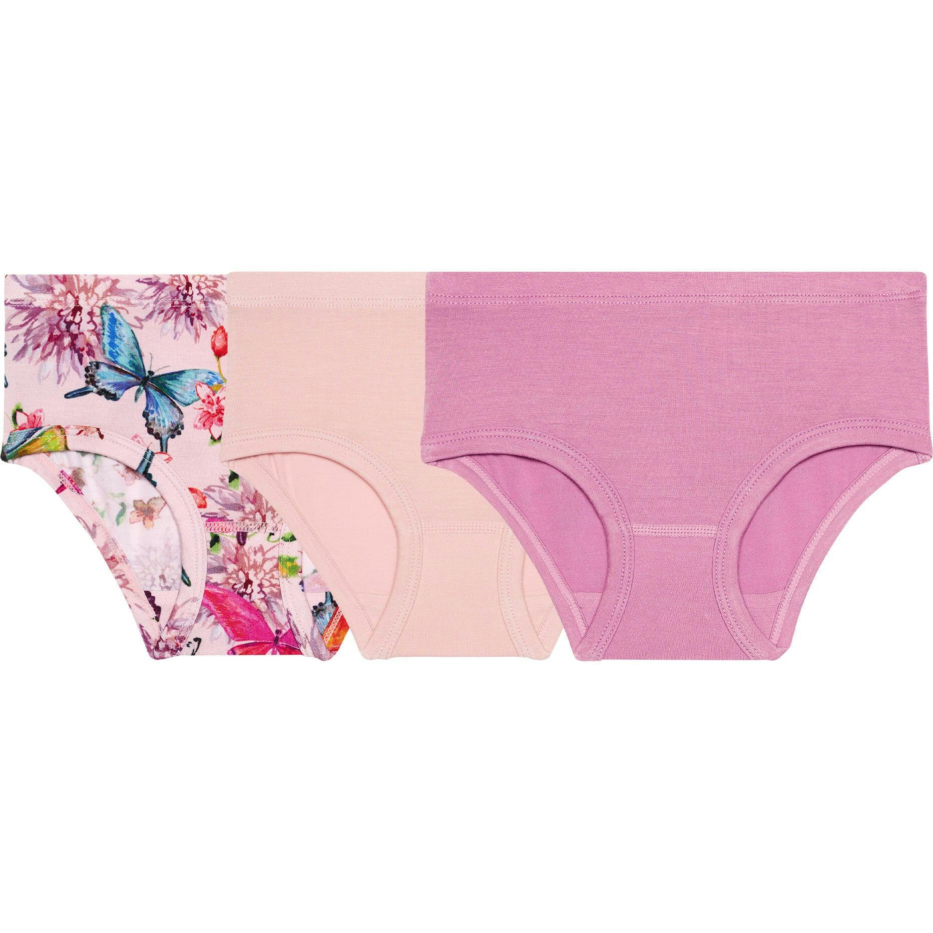 Watercolor Butterfly Girls' Brief Set