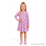 Toddler & Kids Jersey Dress | Wild Hearts