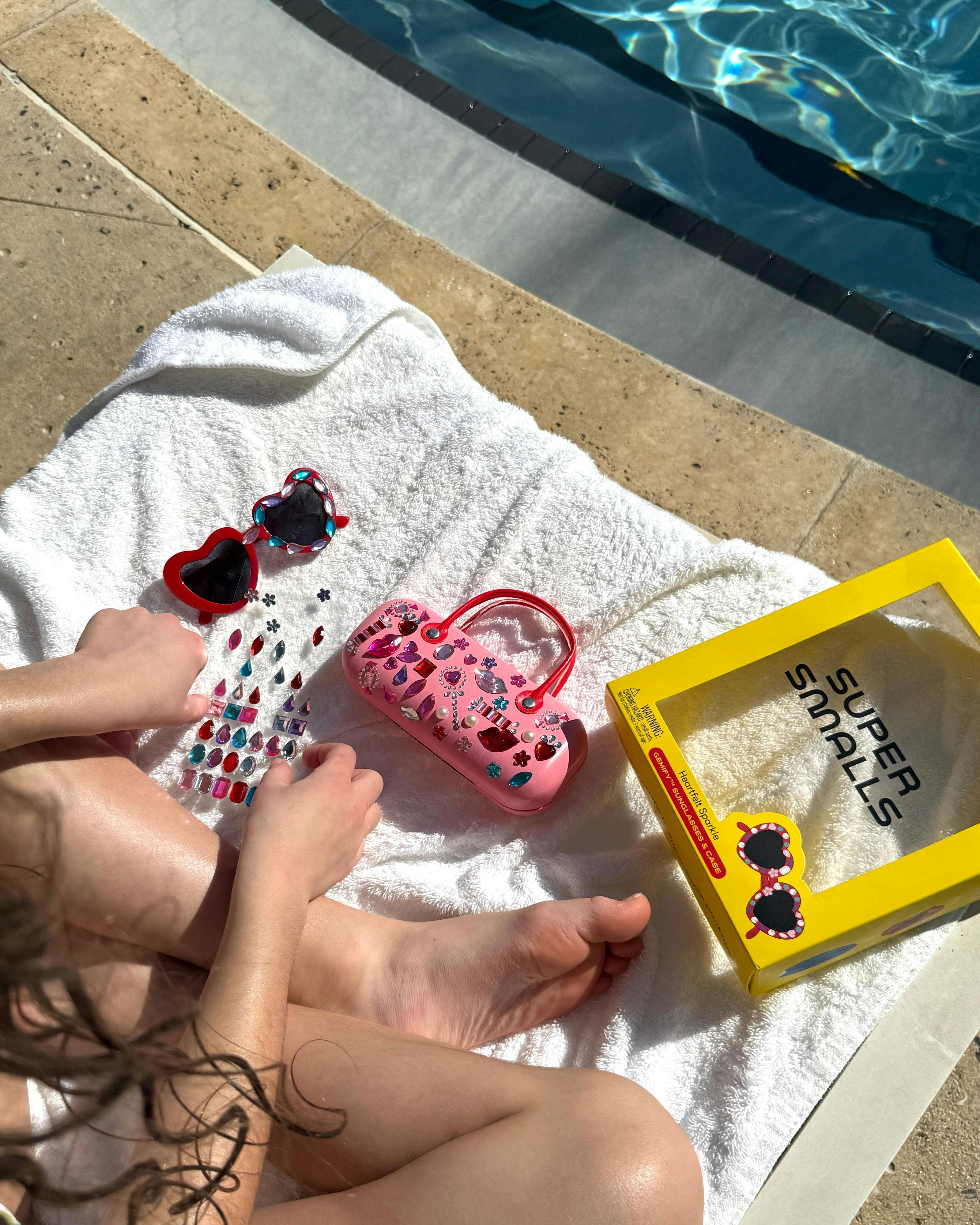 Heartfelt Sparkle Gemify® Sunglasses + Case