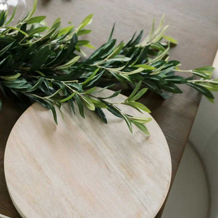 9' Artificial Olive Leaf Garland