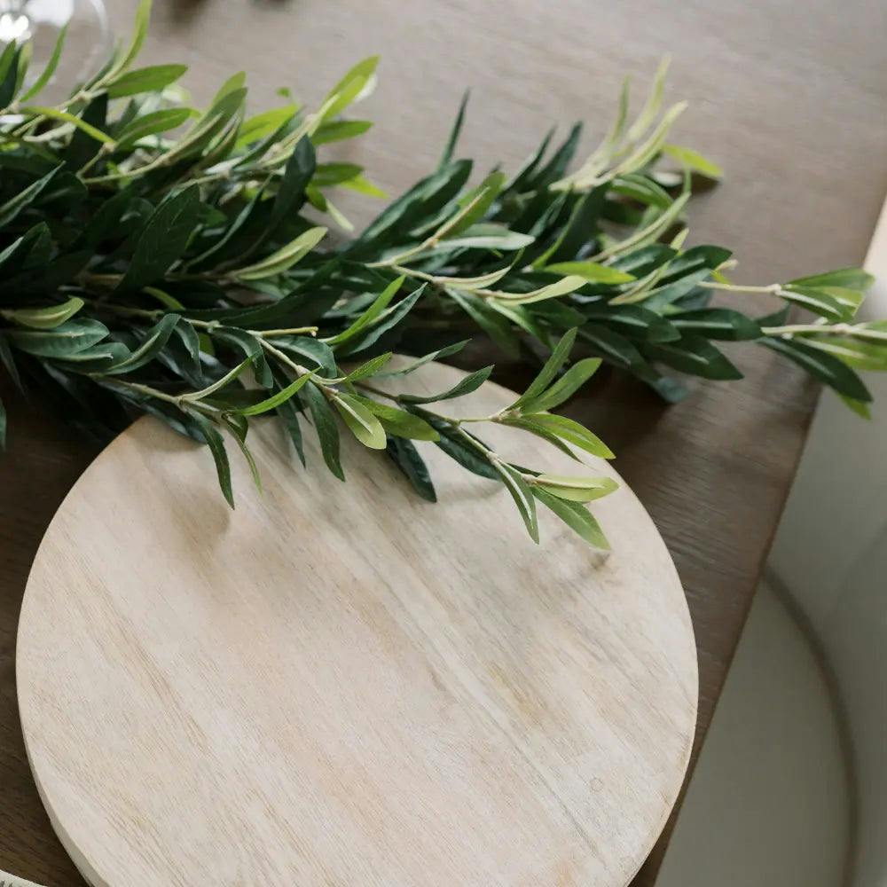 9' Artificial Olive Leaf Garland