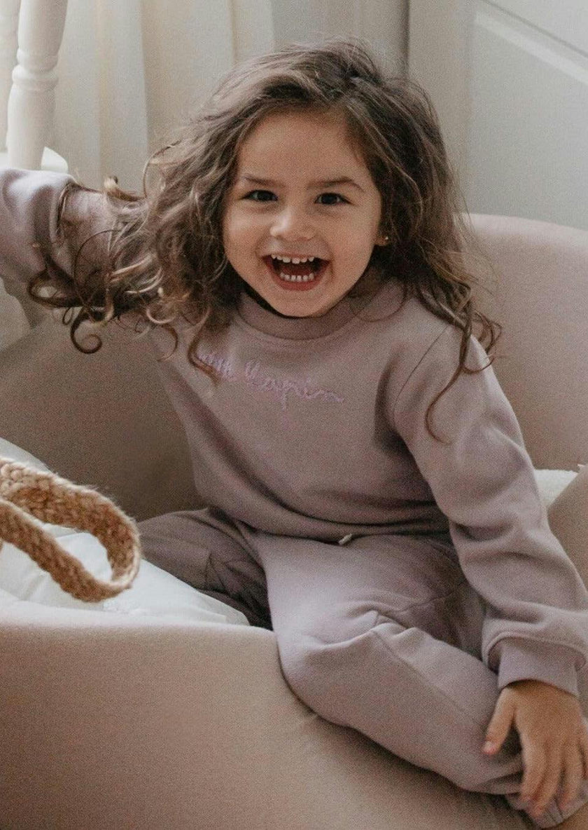 Finley | Cotton Fleece Sweatsuit Set | Petit Lapin | Bark