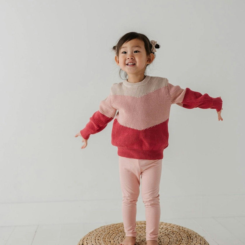 Girls Basic Leggings in Fawn