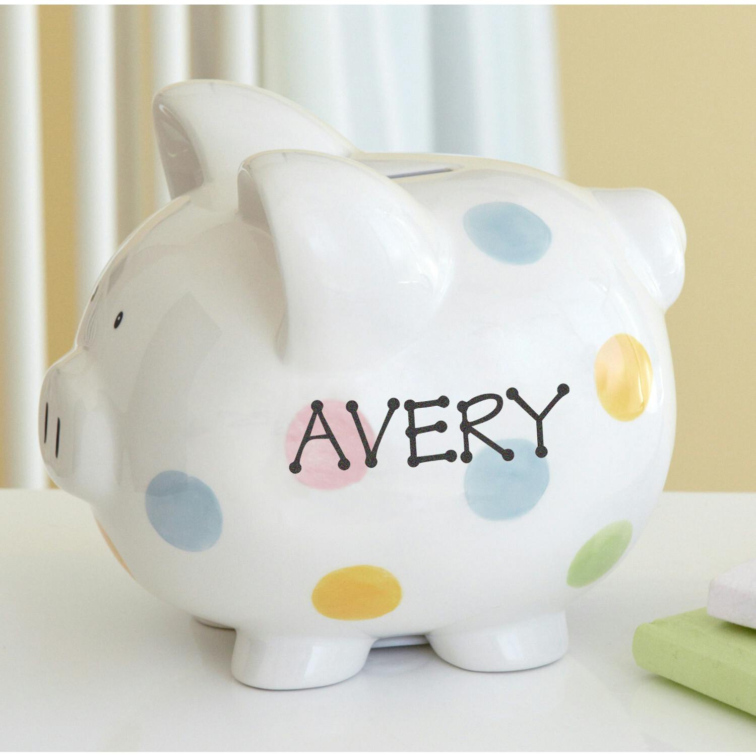 Polka Dot Piggy Bank