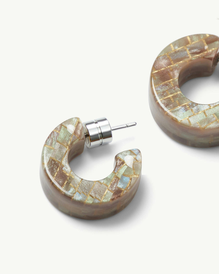 Muse Hoops in Gem Checker