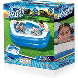 H2OGO! Family Fun Inflatable Kiddie Pool - 7' x 6'9" x 27"