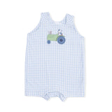 Cute Farm Animals Appliques - Overall Shortie with Short Sleeve Bodysuit