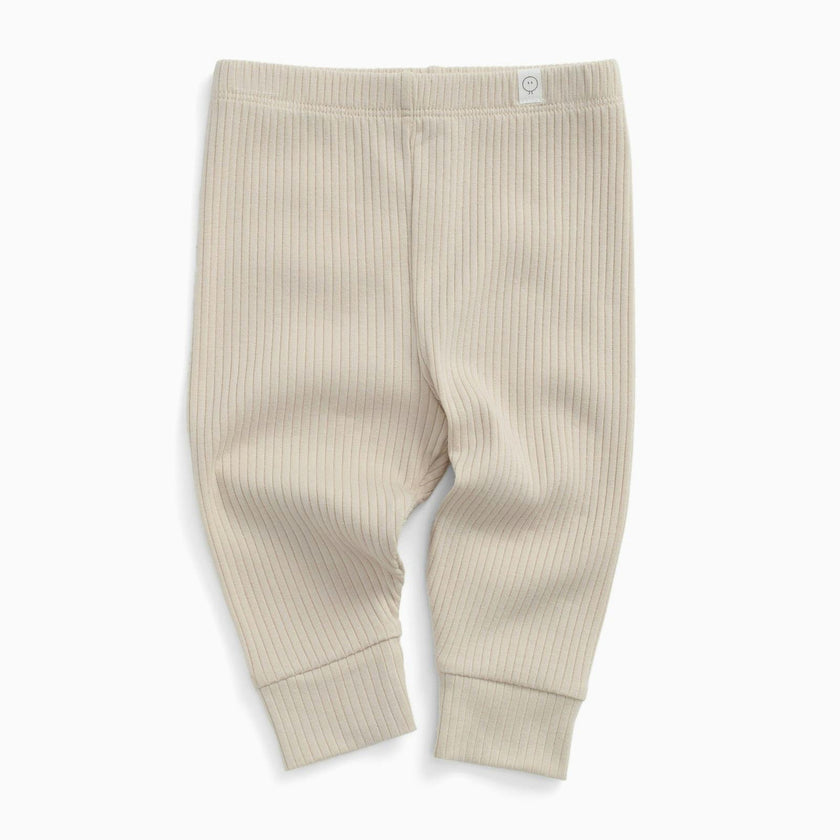 Ribbed Leggings - Ecru