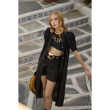 Frida Linen Shorts - Black