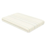 Mini Crib Sheet in GOTS Certified Organic Brushed Cotton in Ivory with Cool Multi-Color Stripes
