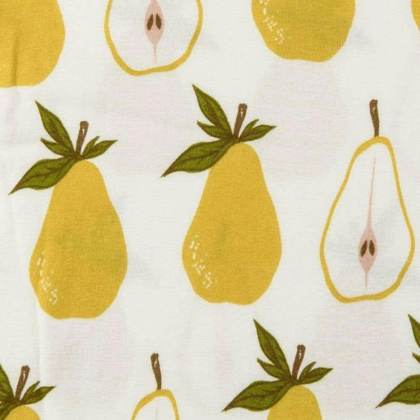 Pear Organic Cotton Footed Romper