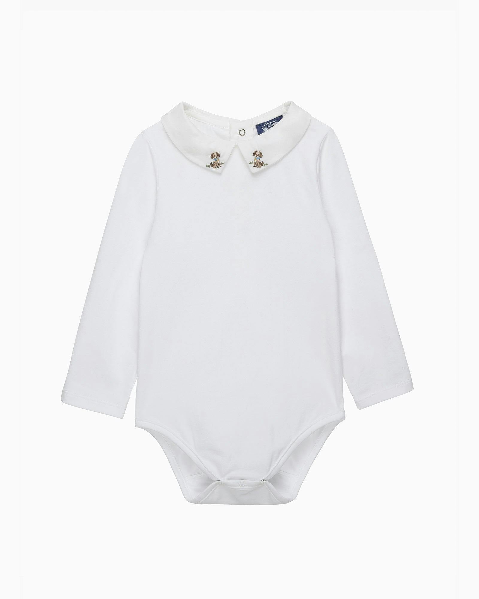 Baby Monty Long Sleeved Bodysuit in Puppy