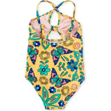 Cut Out One Piece Swimsuit, Yellow