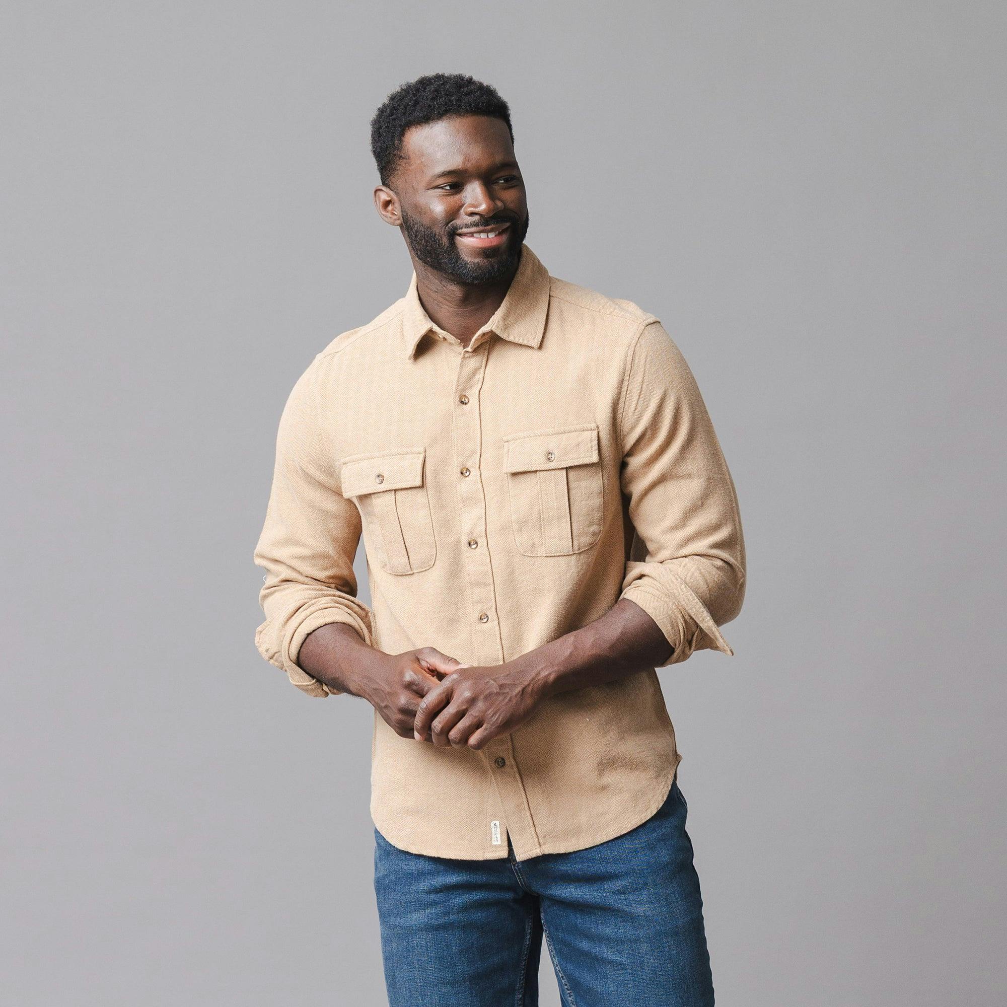 Organic Flannel Double Pocket Shirt