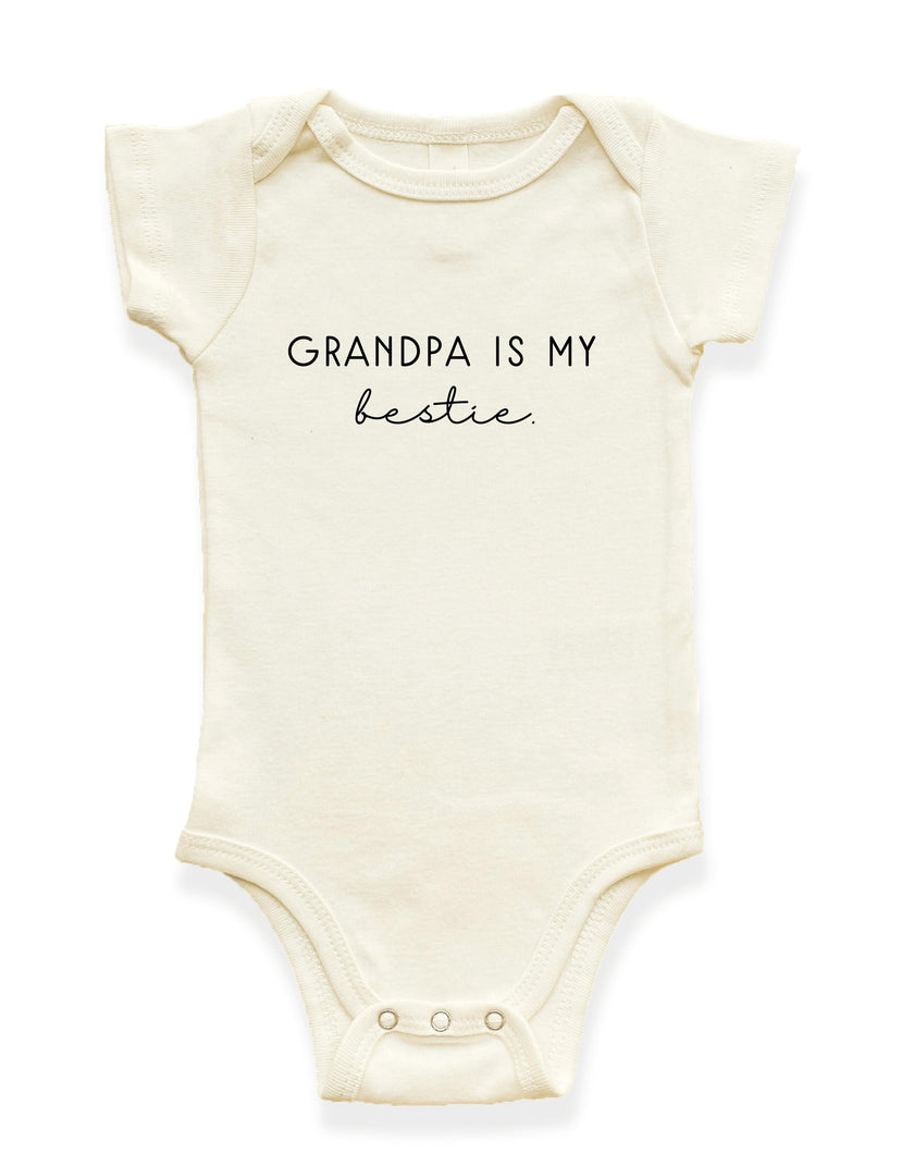 Grandpa is my Bestie Organic Baby Bodysuit