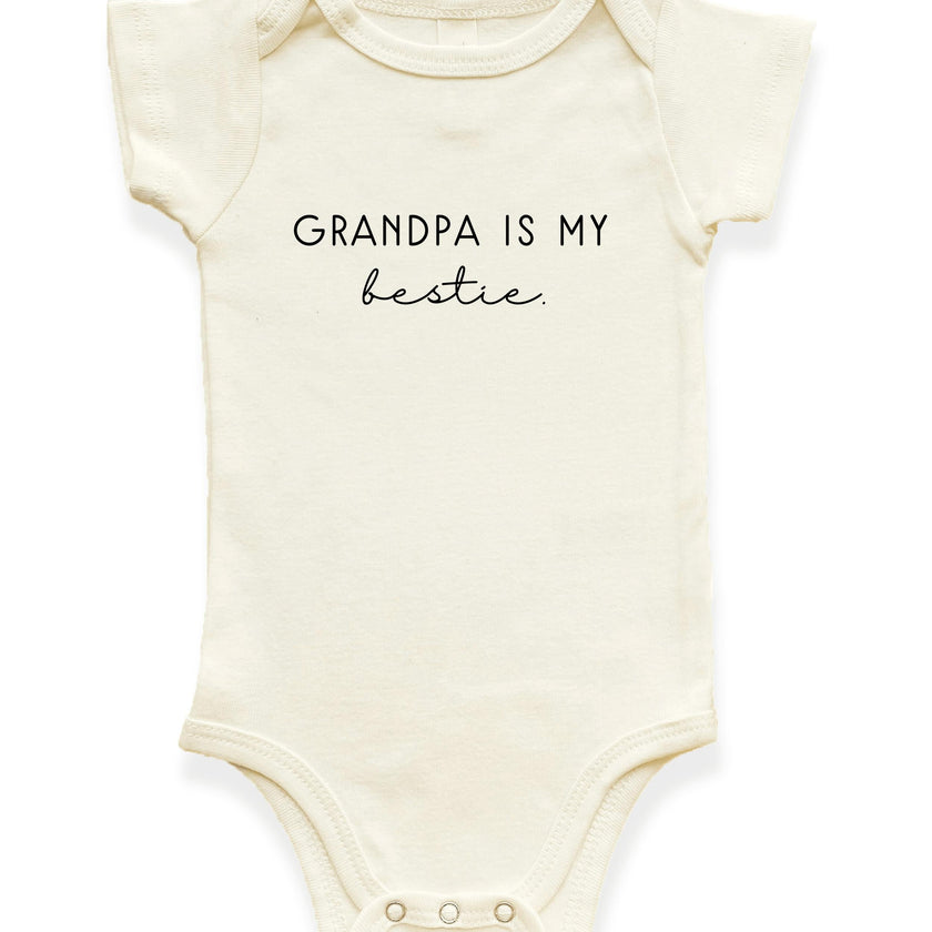 Grandpa is my Bestie Organic Baby Bodysuit
