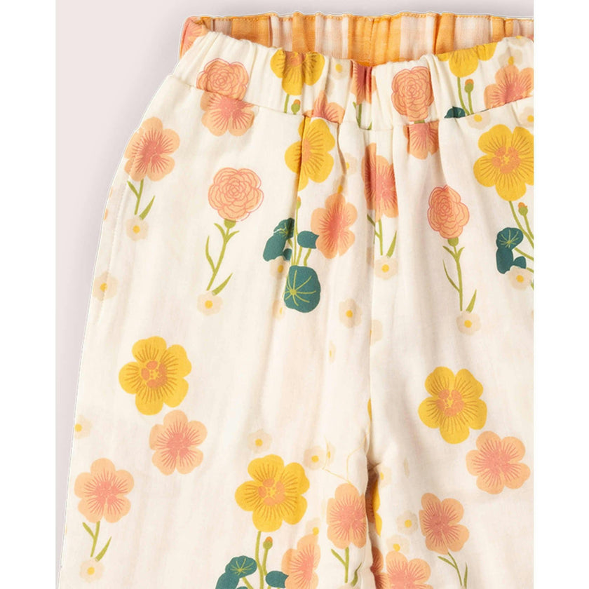 Flora Reversible Pull On Trousers, Cream